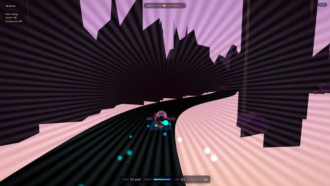 Neon Ridge · Step-5 Preview running in the browser