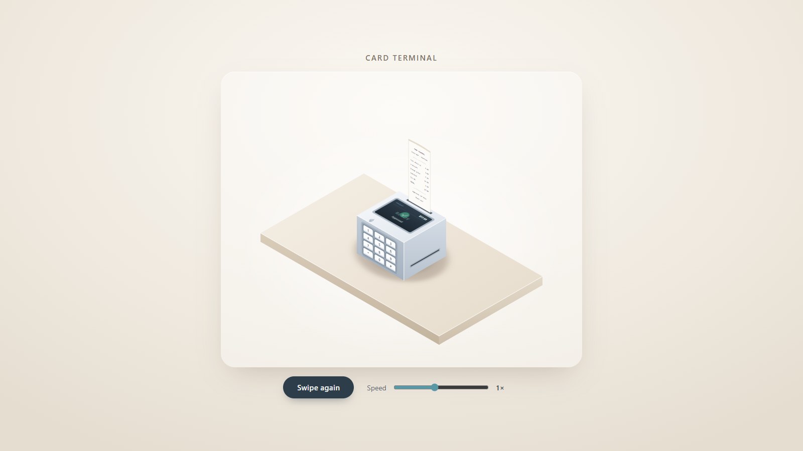 Claude Haiku 5.5 · Card Terminal