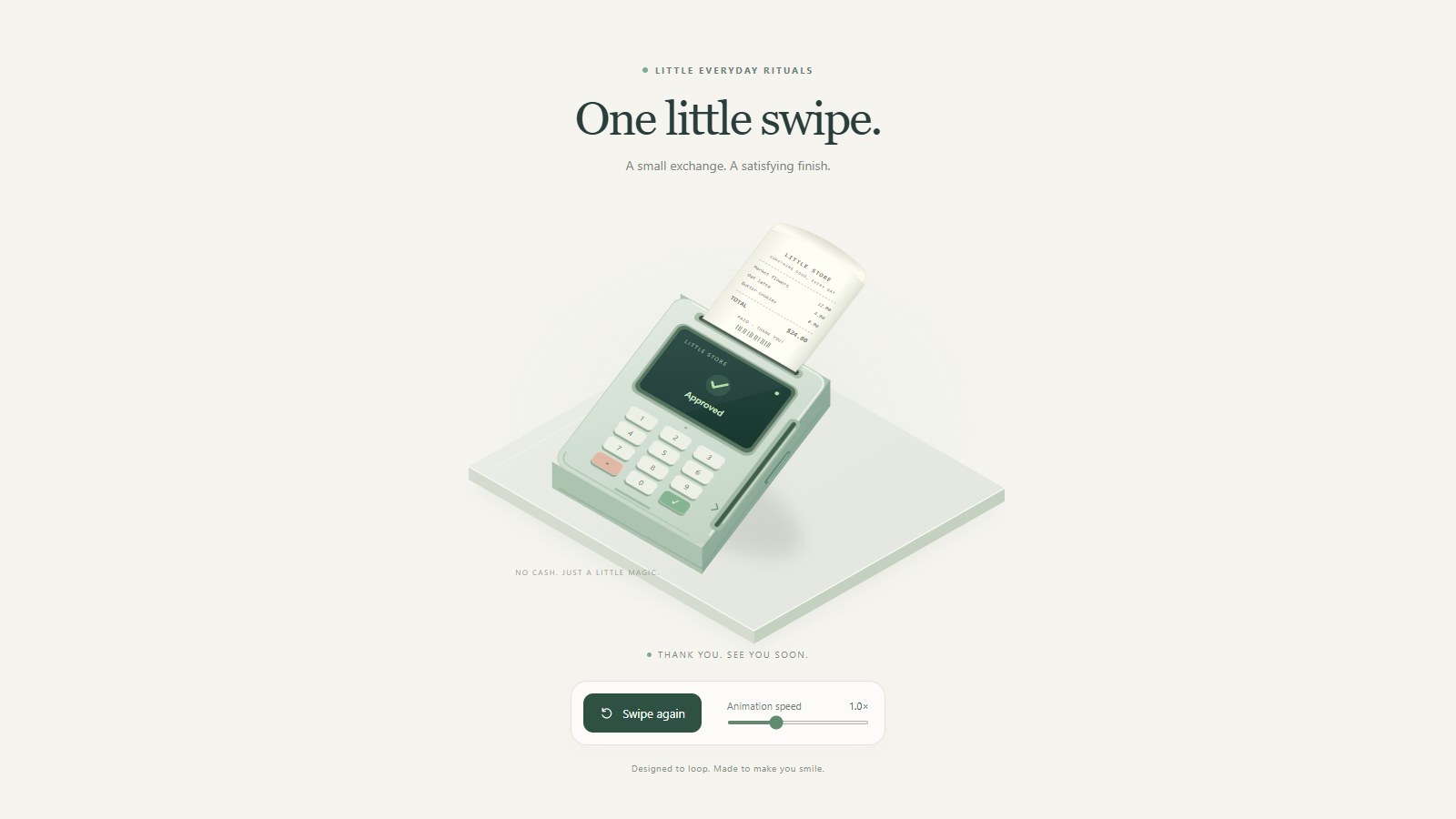 GPT-6.1 Sol · One little swipe
