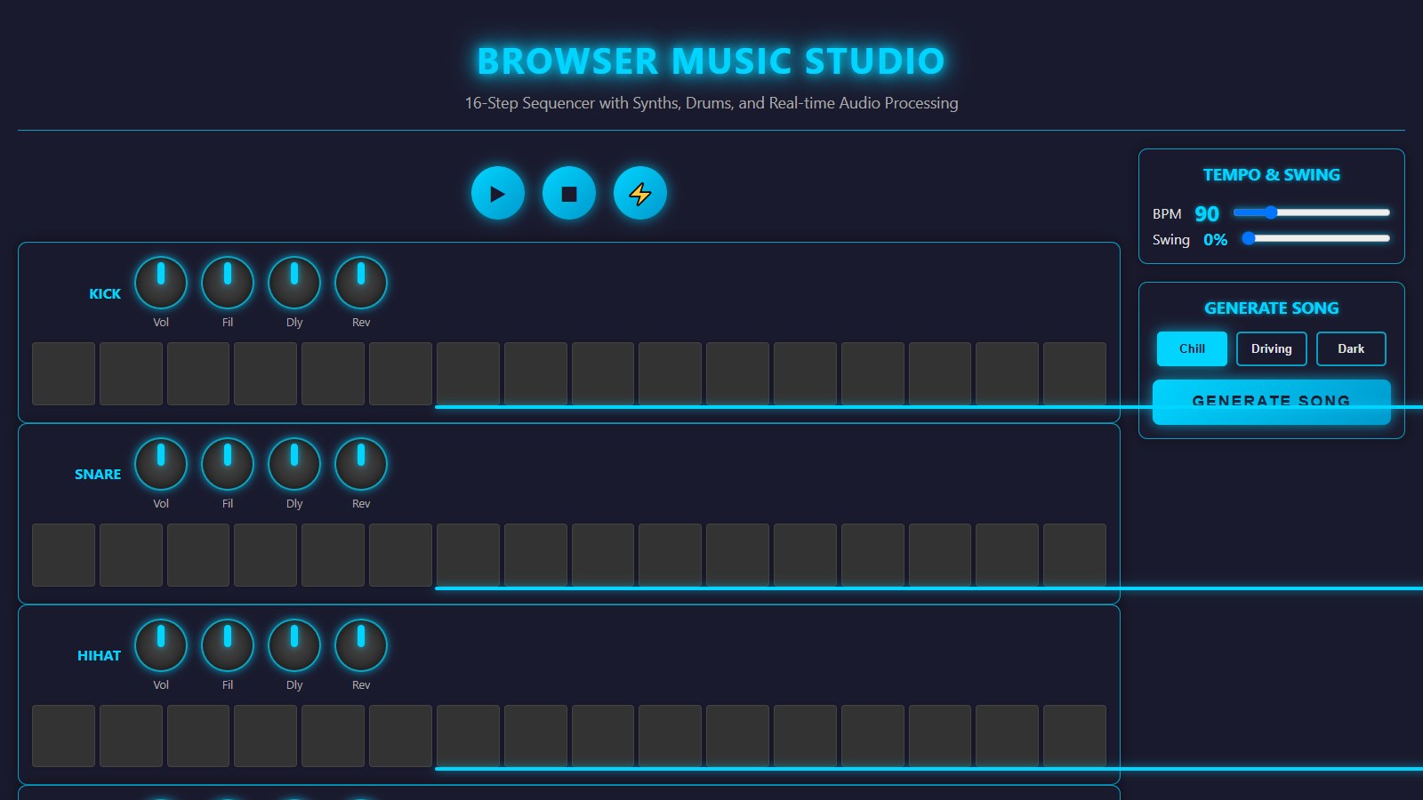 Laguna S 2.1 (free) · Browser Music Studio