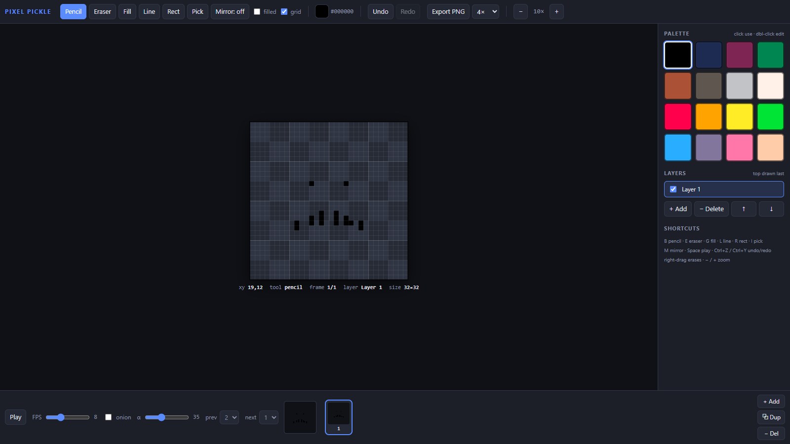 Big Pickle (free) · Pixel Pickle
