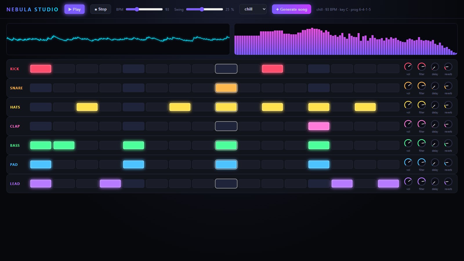 Claude Opus 5.5 · Nebula Studio