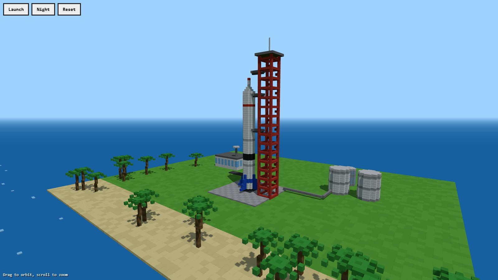 Claude Opus 5.5 · Island spaceport