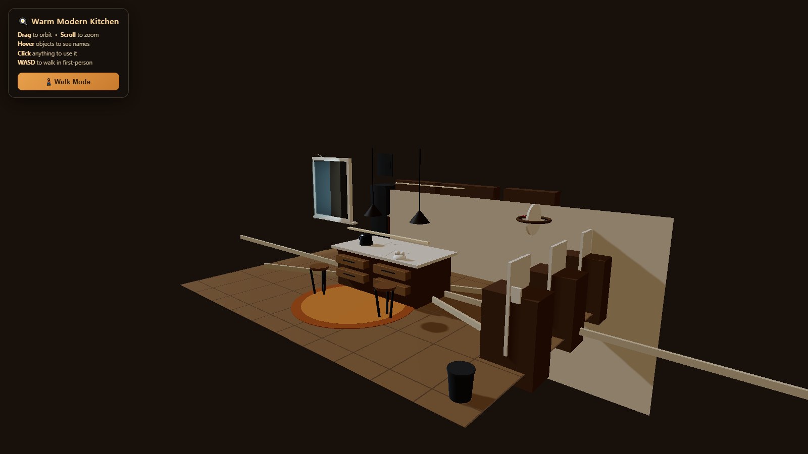 Mistral Large 4 · Warm Modern Kitchen