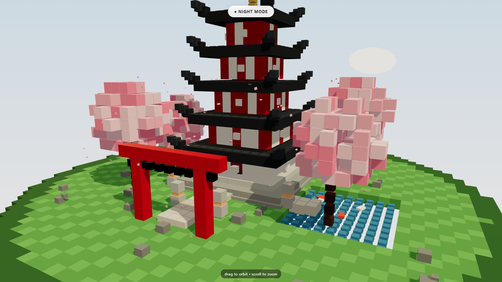 Muse Spark Open · Voxel Pagoda