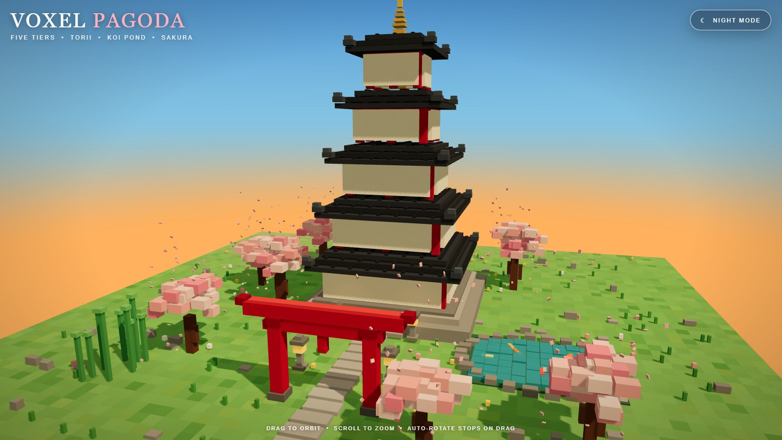 Muse Wonder · Voxel Pagoda