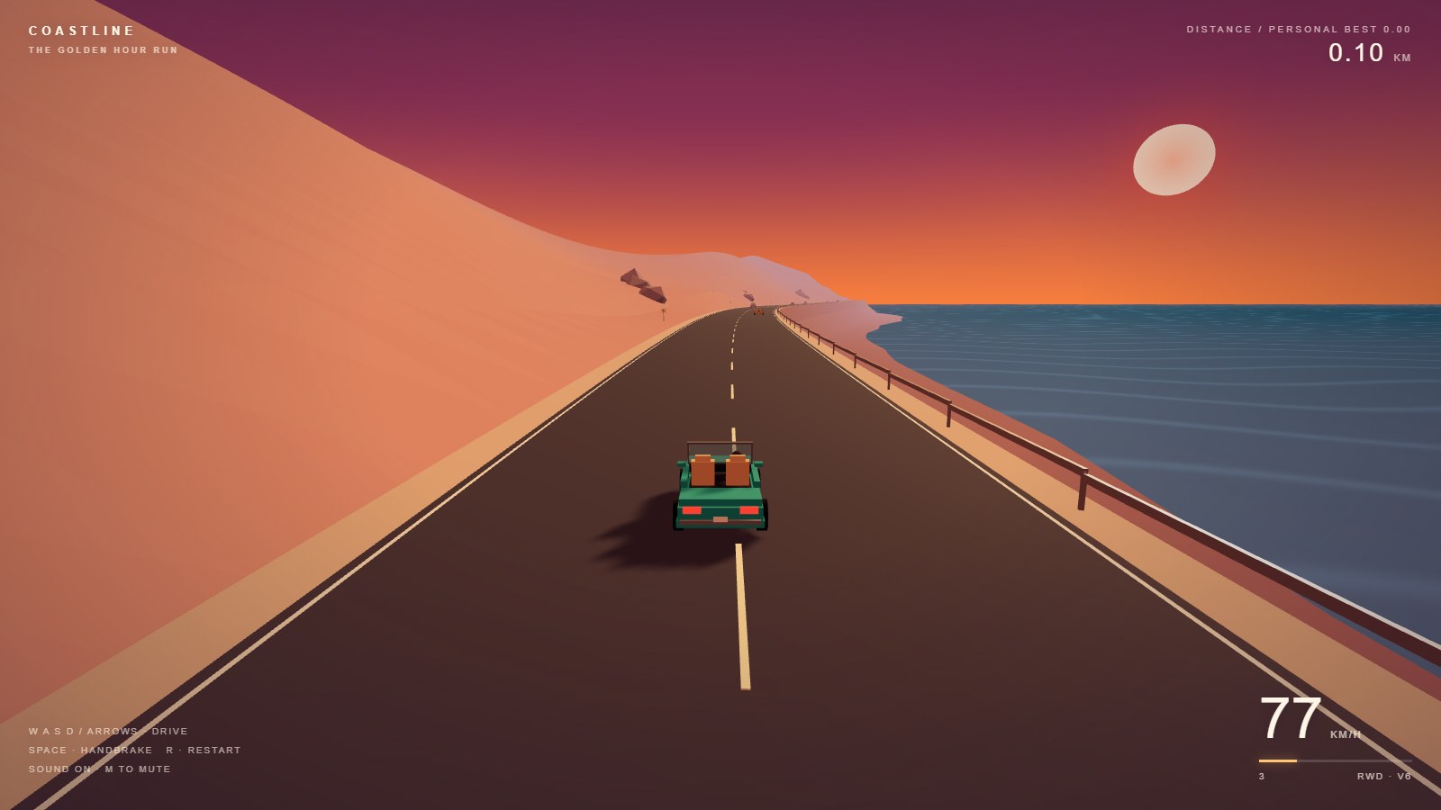 GPT-6.1 Sol · Coastline Sunset Run