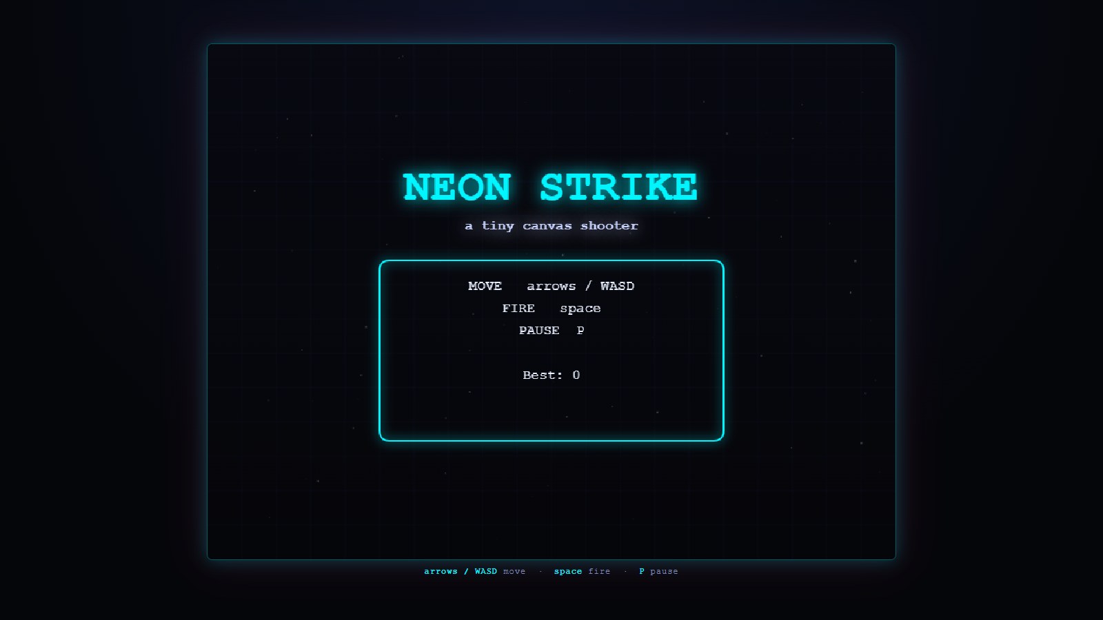 Qwen3.8 27B · Neon Strike (original, unfixed)