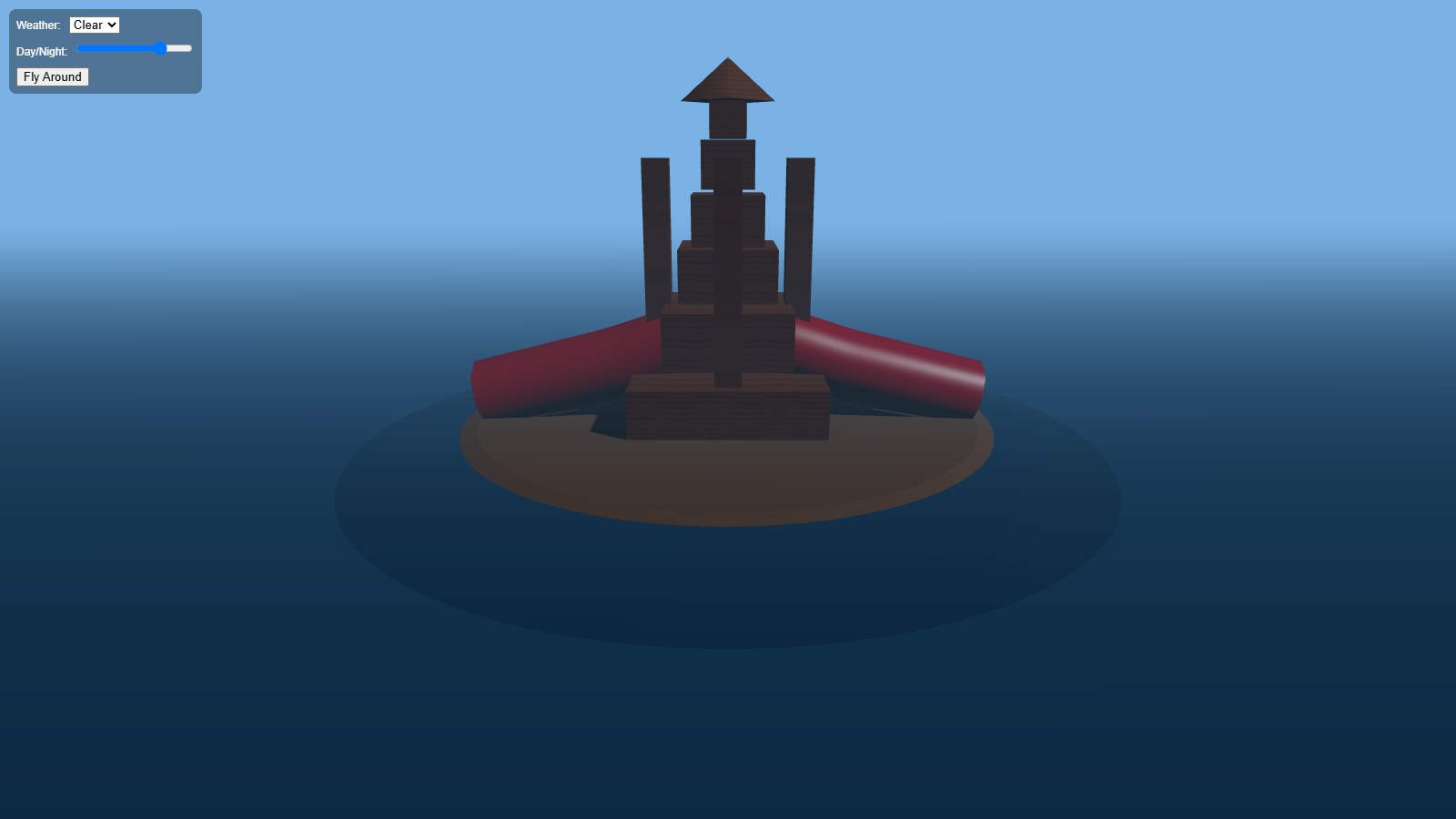 Recursive Flint · local RTX 3060 · Simple pagoda, runs after 2 fixes
