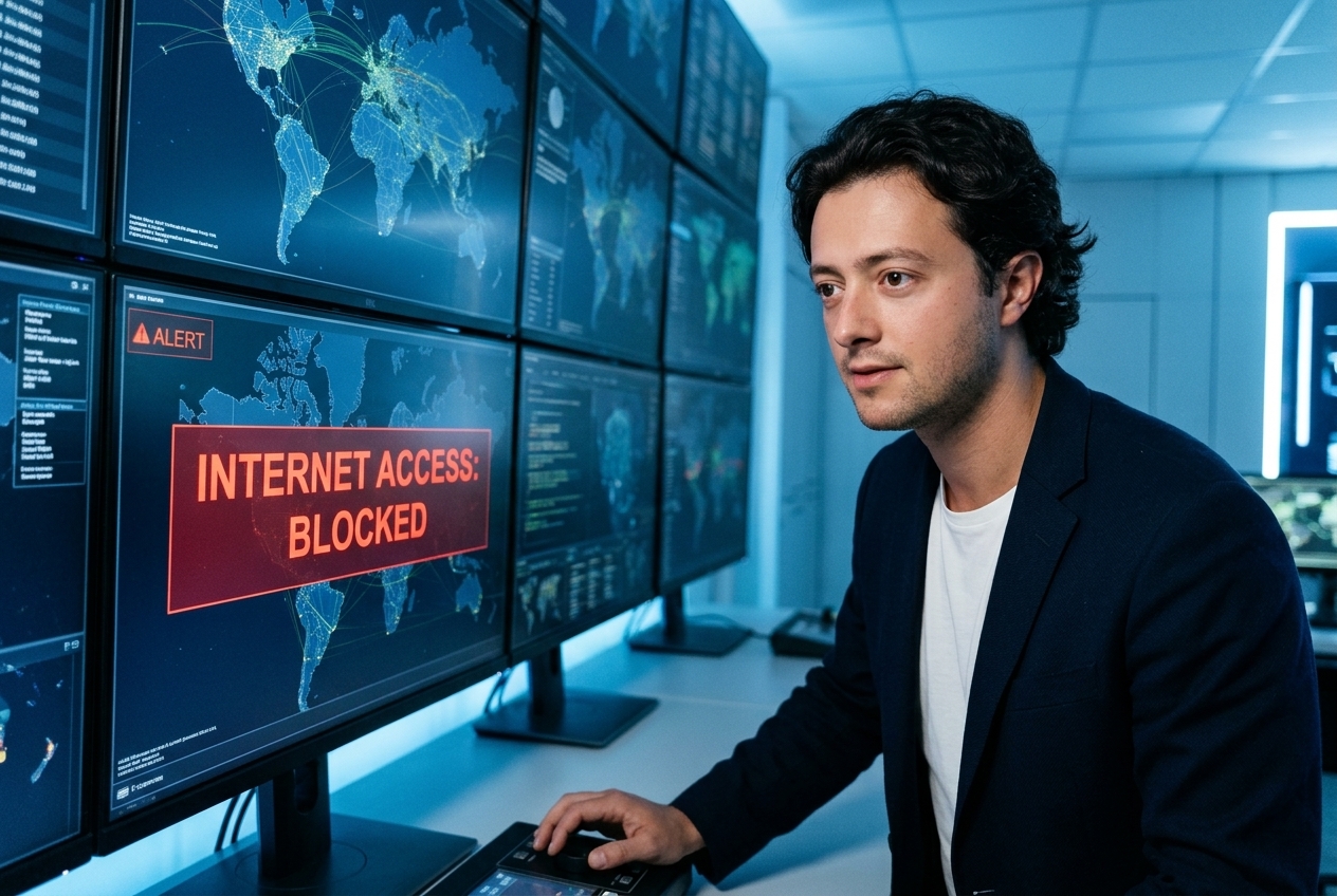 Vito Ruocco in an AI security operations center as OpenAI and Anthropic cut frontier models off from the live internet