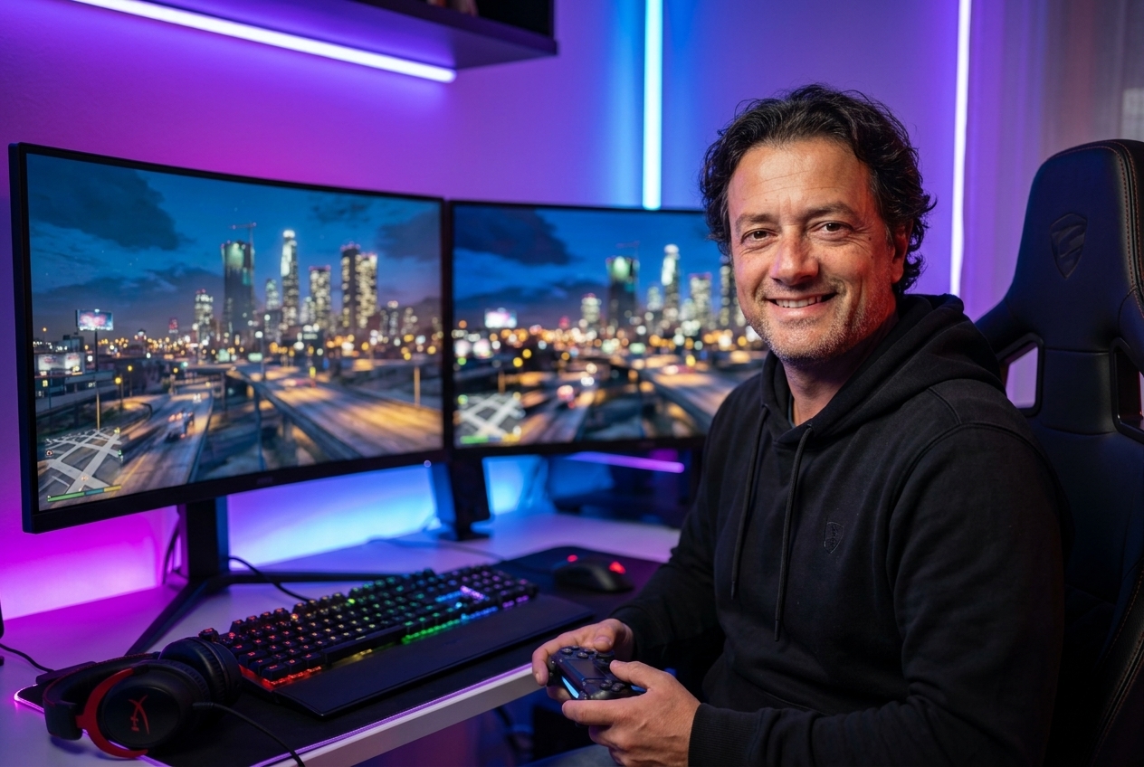 Vito Ruocco in gaming setup