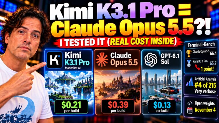Kimi K3.1 Pro vs Opus 5.5: Same 8 Prompts, the Real Bill