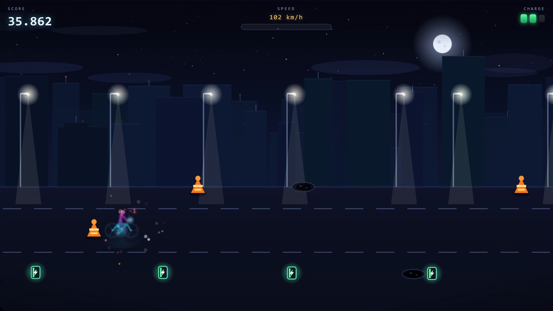 Qwen 3.8 27B's e-bike game, written locally on the RTX 3060 and untouched: it worked on the first try.